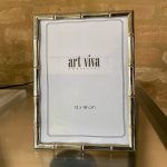 Porta Retrato 13x18cm em vidro e metal prateado