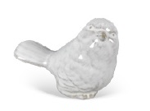 Pássaro Decorativo em Cerâmica Branco
