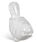 Pássaro Decorativo em Cerâmica Branco