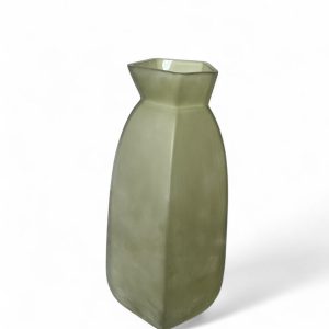 Vaso em Vidro Fosco Verde