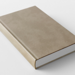 Livro Caixa Couro Bege G