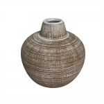 Vaso em Cerâmica Marrom