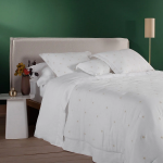 Colcha de Cama Floretta Branco Extra King Buddemeyer Luxus