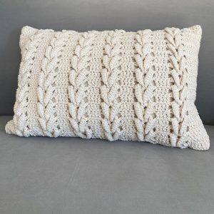 Almofada Rineira Crochê Algodão