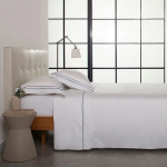 Jogo de Cama Sublime Queen Branco com Azul Buddemeyer