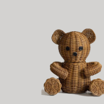 Urso Rattan Cesto 35cm